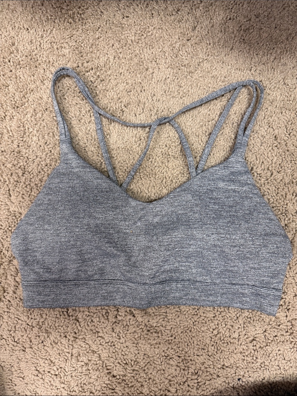Old Navy Gray Seamless Strappy Sports Bralette